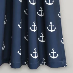 52"x63" Anchor Room Darkening Window Curtain Panels Navy - Lush Décor -Kids’ Furniture Store GUEST 9acbed53 8e4d 4793 bb61 1f4801a8b755