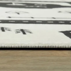 4'1"x5'6" Roadmap Black/White Rug - Balta Rugs -Kids’ Furniture Store GUEST 9b9dea0a ef52 45e8 91d3 fa20afb79fb5