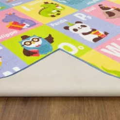 KC CUBS Boy & Girl Kids ABC Alphabet Animal Educational Learning & Fun Game Play Area Non Slip Nursery Bedroom Classroom Rug Carpet -Kids’ Furniture Store GUEST 9ba0d5bc 3cc1 4655 ae68 12a93b9ce0d8