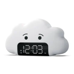 Kids' Wake Up Light Alarm Cloud Clock White - Capello