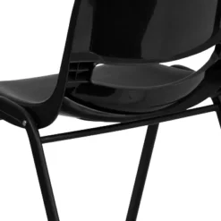 Emma And Oliver Kid's Black Ergonomic Shell Stack Chair - Black Frame And 14"H Seat -Kids’ Furniture Store GUEST 9d79ac69 7aa5 48c6 91f0 591f539b4776