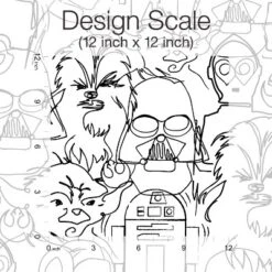 Star Wars Saga Line Sketches Peel And Stick Wallpaper Gray - RoomMates -Kids’ Furniture Store GUEST 9dcaae19 9df5 4dd5 ab09 6ff46948f94e