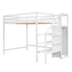 Full Size Loft Bed With Built-in Storage Wardrobe And Stairs-ModernLuxe 13 Full Size Loft Bed With Built-in Storage Wardrobe And Stairs-ModernLuxe -Kids’ Furniture Store GUEST 9dd72aae 4212 4d00 b5af c5eb201135b3