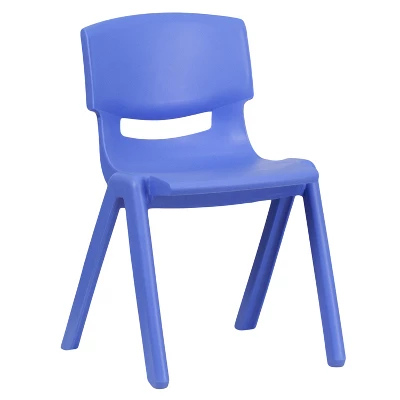 Emma And Oliver 5 Pack Plastic Stackable School Chair With 13.25" Seat Height 10 Emma And Oliver 5 Pack Plastic Stackable School Chair With 13.25" Seat Height - Image 10