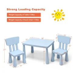 Costway Kids Table & 2 Chairs Set Toddler Activity Play Dining Study Desk Baby Gift 15 Costway Kids Table & 2 Chairs Set Toddler Activity Play Dining Study Desk Baby Gift -Kids’ Furniture Store GUEST 9ed01313 ba33 4d31 a17b 75ed47f5343e