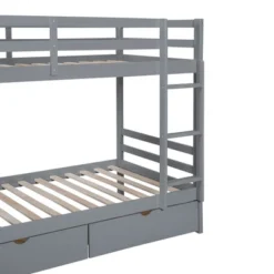 Twin-Over-Twin Bunk Bed With A Tree Decor And Two Storage Drawers-ModernLuxe -Kids’ Furniture Store GUEST 9edf87c9 d582 43f5 b1f9 1a33288a79e0