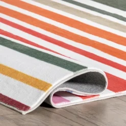 NuLOOM Effie Stripes Kids Machine Washable Area Rug -Kids’ Furniture Store GUEST a041f7eb 3245 4b2d 892a 680c1e8d88ef