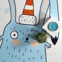 NuLOOM Eowyn Modern Rabbit Machine Washable Kids Area Rug -Kids’ Furniture Store GUEST a1bace91 e7ef 4a74 8750 9e1e2ec31316