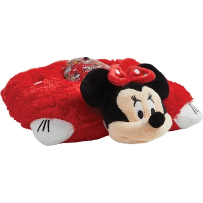 Disney Minnie Mouse Sleeptime Lite Plush LED Nightlight Red - Pillow Pets 2 Disney Minnie Mouse Sleeptime Lite Plush LED Nightlight Red - Pillow Pets - Image 2