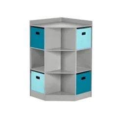 5pc Kids' Corner Cabinet Set With 4 Bins Set - RiverRidge Home -Kids’ Furniture Store GUEST a353ee9c 5907 4aea a57e fde9c7fe936f