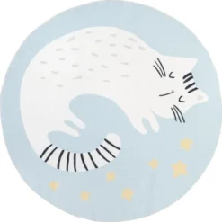 NuLOOM Adalynn Sleepy Cat Kids Machine Washable Area Rug -Kids’ Furniture Store GUEST a46c4adf 0e24 4e5c 9ecd 30623f3bf22f