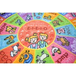 KC CUBS Boy & Girl Kids ABC Alphabet Round Rug Carpet -Kids’ Furniture Store GUEST a47e377b 30ad 4370 8958 2778dc397333