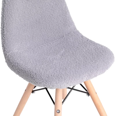 Merrick Lane Children's Lyon Faux Shearling Accent Chair, Modern Accent Chair For Bedroom, Entryway, And Living Room 5 Merrick Lane Children's Lyon Faux Shearling Accent Chair, Modern Accent Chair For Bedroom, Entryway, And Living Room - Image 5