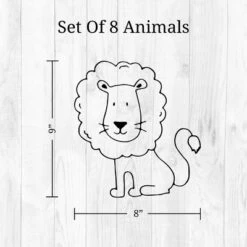 Safari Animals Wall Decor - Decalcomania -Kids’ Furniture Store GUEST a59da859 816a 4179 b952 74007ccf71e1