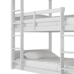 Twin Capri Wood Triple Bunk Bed White - Hillsdale Furniture -Kids’ Furniture Store GUEST a6c24afb 328f 4c35 89fb cf9ec6738e81