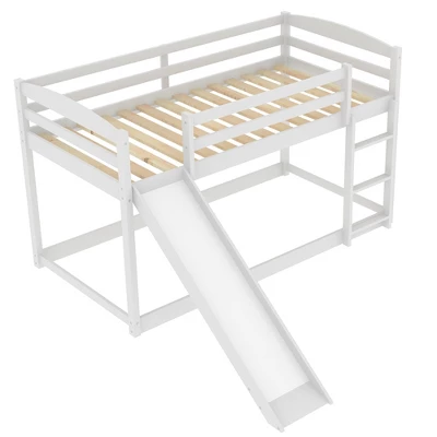 Twin Over Twin Bunk Bed With Convertible Slide And Ladder - ModernLuxe 6 Twin Over Twin Bunk Bed With Convertible Slide And Ladder - ModernLuxe - Image 6
