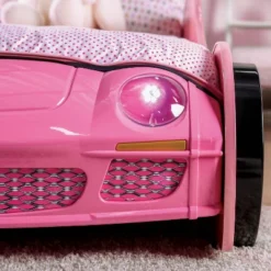 Twin Naglin Racing Car Bed With Led Headlight Pink - HOMES: Inside + Out -Kids’ Furniture Store GUEST a84f2dd8 c5df 4da7 a2d5 23bf73a4832d
