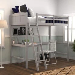 Twin Alexis Wood Arch Loft Bed With Desk - Hillsdale Furniture -Kids’ Furniture Store GUEST a8f2457c acf8 42c7 89d3 173c03ebe5ec