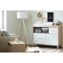Yodi 2 Drawer Nightstand Soft Elm/White - South Shore -Kids’ Furniture Store GUEST a9755bae 4bbf 4c96 bef8 1f628cfd7501