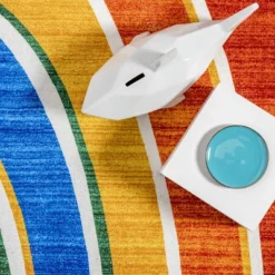 NuLOOM Classic Double Rainbow Machine Washable Kids Area Rug -Kids’ Furniture Store GUEST aa2e0efb fa54 4fec 9aff 62e61b669368