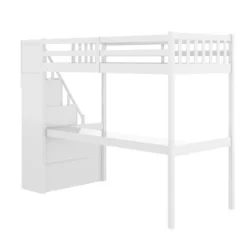 Twin Size Loft Bed With Staircase And Built-in Desk - ModernLuxe 13 Twin Size Loft Bed With Staircase And Built-in Desk - ModernLuxe -Kids’ Furniture Store GUEST ac06d0e5 46b1 451f b58b a9640b704efe