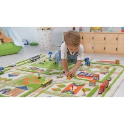39"x59" Traffic Green 3D Play Rug - IVI -Kids’ Furniture Store GUEST ac336f82 38c2 41c6 8c9b 162253aaa159