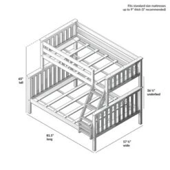 Max & Lily Twin Over Full Bunk Bed -Kids’ Furniture Store GUEST ac7b58a4 80aa 4e85 a31c 0eef8f7c1c4e
