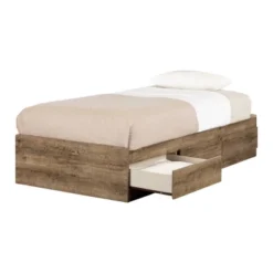 Arlen Mates Bed With 3 Drawers Weathered Oak - South Shore -Kids’ Furniture Store GUEST ac891cdf 3d95 4278 a755 da1bc80a6804
