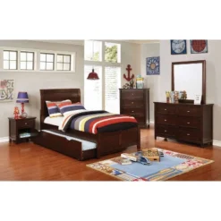 HOMES: Inside + Out Twin Portero Trundle Brown Cherry - IoHOMES -Kids’ Furniture Store GUEST ae6aadbb 01b9 4aec 9ba7 d172c8894fa8