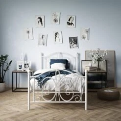 Twin Kids' Bombay Metal Bed White - Room & Joy -Kids’ Furniture Store GUEST af02aa89 6960 4d98 911d 3c9504ccbb39