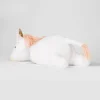 Unicorn Weighted Plush Kids' Throw Pillow White/Blush - Pillowfort™