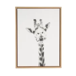 24" X 18" Giraffe Framed Canvas Art - Uniek -Kids’ Furniture Store GUEST af26997e 278b 4f4e 91a9 7fe5a49a59ba