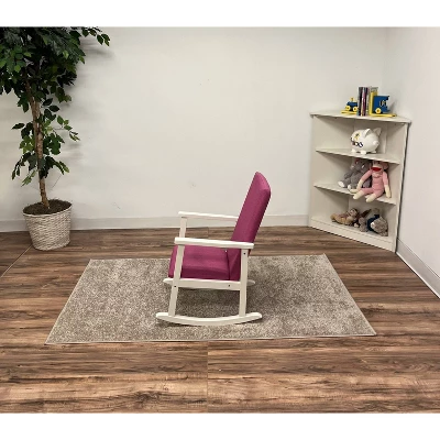 Kids' Rocking Chair With Fully Upholstered And Seat Back Pink - Gift Mark 3 Kids' Rocking Chair With Fully Upholstered And Seat Back Pink - Gift Mark - Image 3
