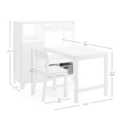 Martha Stewart Living And Learning Kids' Media System With Desk Extension -Kids’ Furniture Store GUEST af6a8084 ccdd 4f29 80dd 35fc1bd5c542