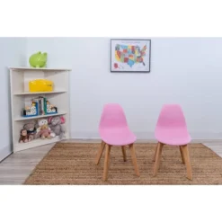 Set Of 2 Kids' Chairs With Beech Legs - Gift Mark