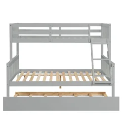 Twin Over Full Bunk Bed With Trundle Bed, Ladder And Safety Rails-ModernLuxe 8 Twin Over Full Bunk Bed With Trundle Bed, Ladder And Safety Rails-ModernLuxe -Kids’ Furniture Store GUEST b0d82388 6ec8 4850 88bc 6d80ac6141f3