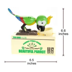Insten Parrot Piggy Bank Robotic Coin Munching Toy Money Box, Green, 6.6x6.5 Inches 11 Insten Parrot Piggy Bank Robotic Coin Munching Toy Money Box, Green, 6.6x6.5 Inches -Kids’ Furniture Store GUEST b106c517 0206 47e0 b1ce 0d1b2741c5fb