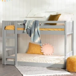 Twin Over Twin Wood Detachable Slat Bunk Bed - Saracina Home -Kids’ Furniture Store GUEST b1c2a3d0 4f3c 4fcc 8b66 8703ed708e10