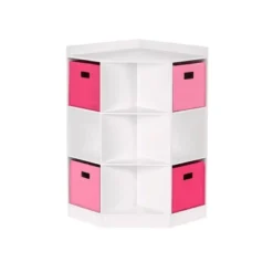5pc Kids' Corner Cabinet Set With 4 Bins Set - RiverRidge Home -Kids’ Furniture Store GUEST b1eb82fc 2644 4029 9ba0 808e6642881c