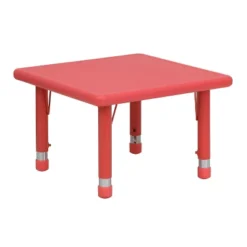 Flash Furniture 24" Square Plastic Height Adjustable Activity Table -Kids’ Furniture Store GUEST b21074ac b323 40e1 8336 f944973aa713