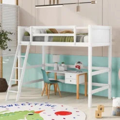Twin Size Wood Loft Bed With Ladder-ModernLuxe -Kids’ Furniture Store GUEST b21d8dff 6c97 4d1f b742 88aab9dabaf5