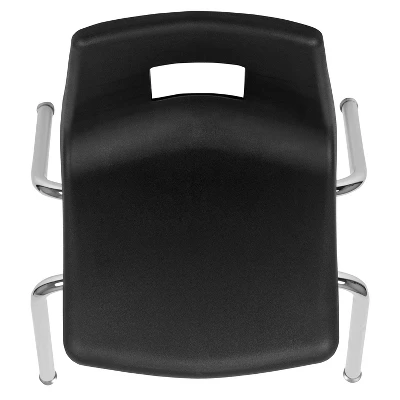 Flash Furniture Advantage 4-pack Student Stack School Chair - 16-inch 7 Flash Furniture Advantage 4-pack Student Stack School Chair - 16-inch - Image 7