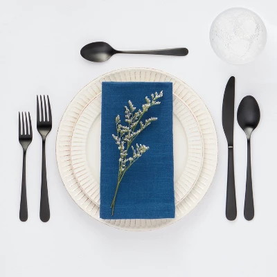 20pc Harrington Flatware Set Black - Threshold™ 1 20pc Harrington Flatware Set Black - Threshold™