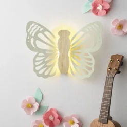 Butterfly Wood Lit Kids' Wall Decor Cream - Pillowfort™ -Kids’ Furniture Store GUEST b3cbb6e1 bc0c 4879 995b 9742aeb143db