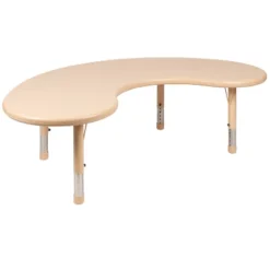 Flash Furniture 35"W X 65"L Half-Moon Plastic Height Adjustable Activity Table 25 Flash Furniture 35"W X 65"L Half-Moon Plastic Height Adjustable Activity Table -Kids’ Furniture Store GUEST b41a476b 5d1a 469c a2e7 786f5409a674