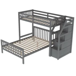 Twin Over Full Loft Bed With Staircase - ModernLuxe -Kids’ Furniture Store GUEST b4598ca8 26a2 4a97 a657 9c0e183295c6