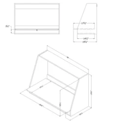 Interface Wall Mount Desk Pure White - South Shore -Kids’ Furniture Store GUEST b4b22bb0 65b9 44ab a158 93e717c206bc 1