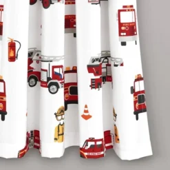 52"x84" Make A Wish Fire Truck Window Curtain Panels Set - Lush Décor -Kids’ Furniture Store GUEST b62442fa d065 4c82 b687 f352c8f9137e