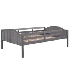 Full Over Twin & Twin Bunk Bed, Velvet Triple Bunk Bed With Drawers And Guardrails-ModernLuxe -Kids’ Furniture Store GUEST b7553961 0c87 4c6c 82bd a39047209d87