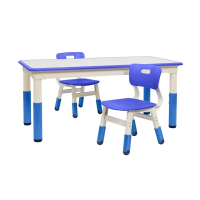 ECR4Kids Rectangle Dry-Erase Activity Table With 2 Adjustable Chairs, 3-Piece 7 ECR4Kids Rectangle Dry-Erase Activity Table With 2 Adjustable Chairs, 3-Piece - Image 7